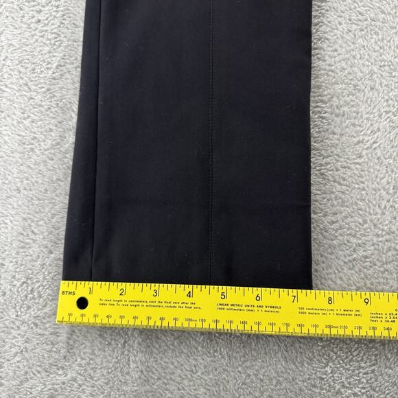 MM LAFLEUR Pants Womens 8 Black Ponte Pull On High Rise Straight Leg Preppy - Picture 13 of 15